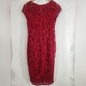 ❣️Marina Red Sparkle Lace Dress❣️